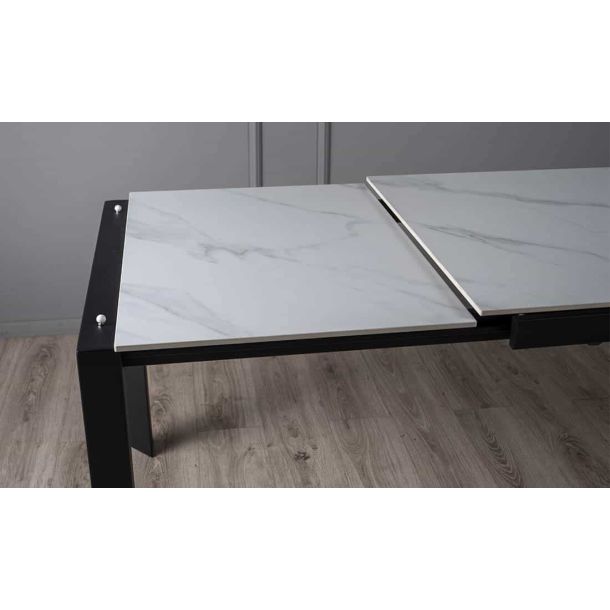 Стіл Ларс 140x80 Білий матовий, Чорний (731380951) в интернет-магазине