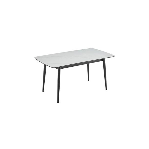 Стіл Лейк 120x80 Білий глянець, Чорний (731488079) kupistul