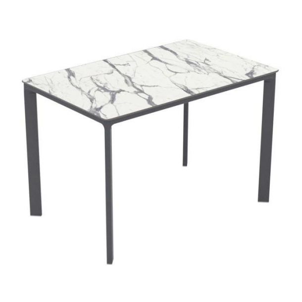 Стол Meet 120х80 white marble, anthracite (1691270953) недорого