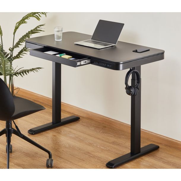 Стол OfficePro ODE111 118x60 Black, Black (1311154719) фото