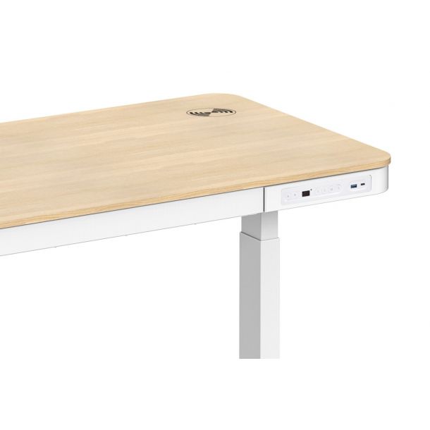 Стол OfficePro ODE111 118x60 Natural, White (1311154720) в интернет-магазине