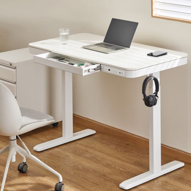 Стіл OfficePro ODE111 118x60 White, White (1311154721) с доставкой