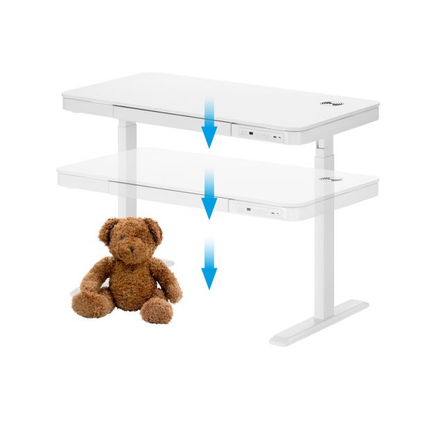 Стіл OfficePro ODE111 118x60 White, White (1311154721) с доставкой