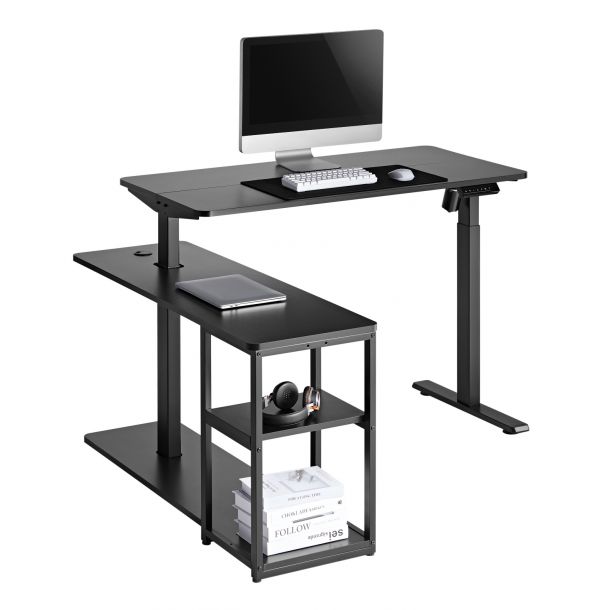 Стіл OfficePro ODE119 136х120 Black, Black (1311154722) купить