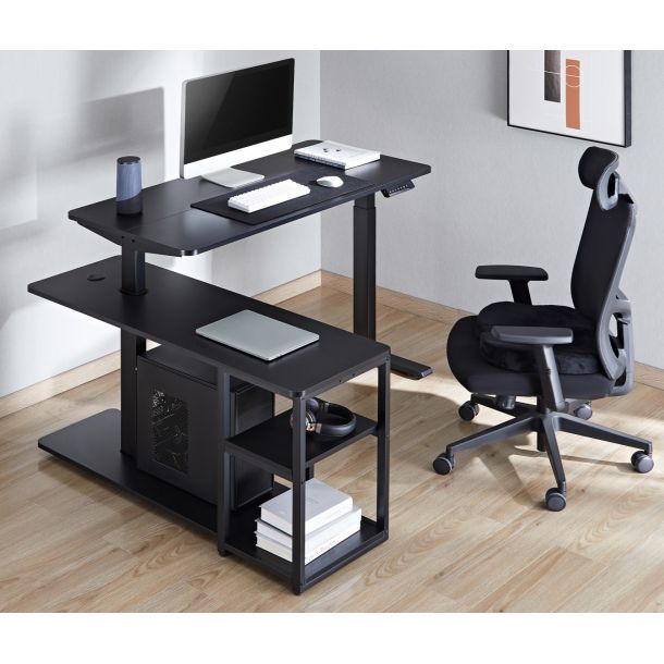 Стіл OfficePro ODE119 136х120 Black, Black (1311154722) kupistul
