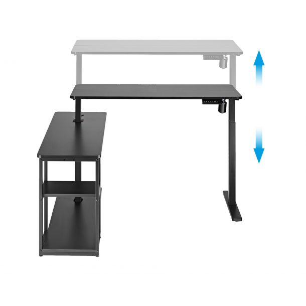 Стіл OfficePro ODE119 136х120 Black, Black (1311154722) недорого