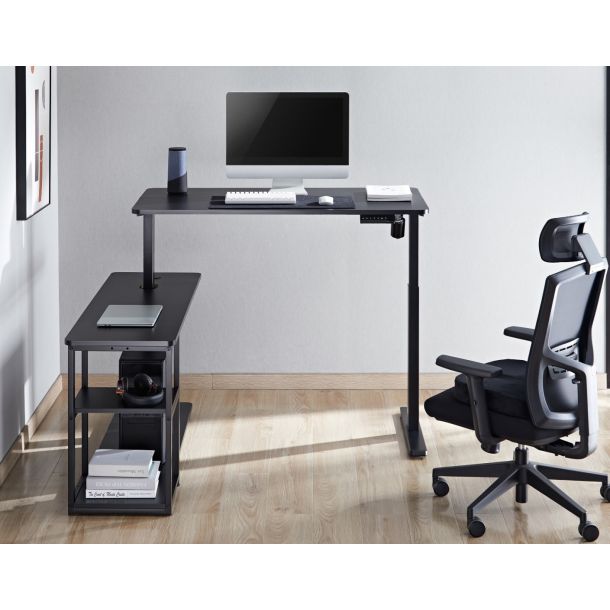 Стіл OfficePro ODE119 136х120 Black, Black (1311154722) фото