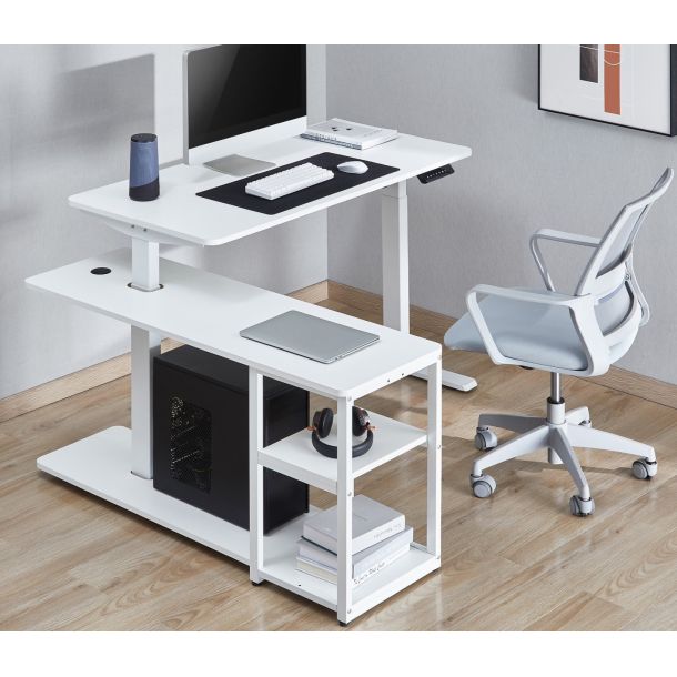 Стол OfficePro ODE119 136х120 White, White (1311154724) kupistul