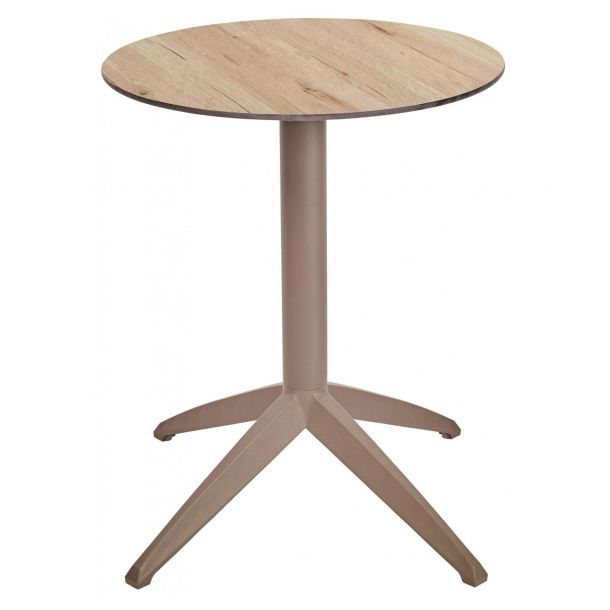 Стол Quatro Fold D60 oak, taupe (1691271199) дешево