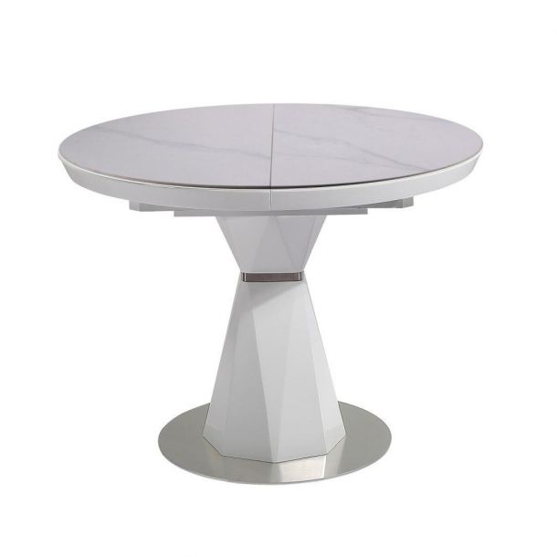 Стіл Раунд D100 Ceramics Білий (73461326) дешево