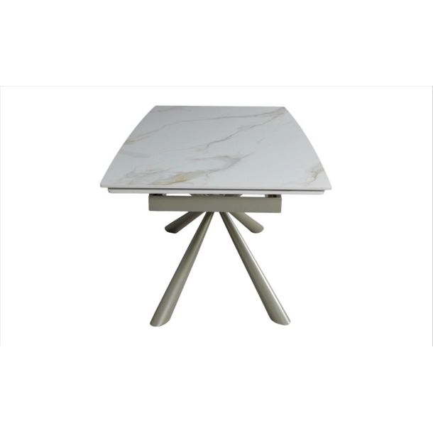 Стол Рим 180x90 Белый глянец, Шампань (731488351) в интернет-магазине