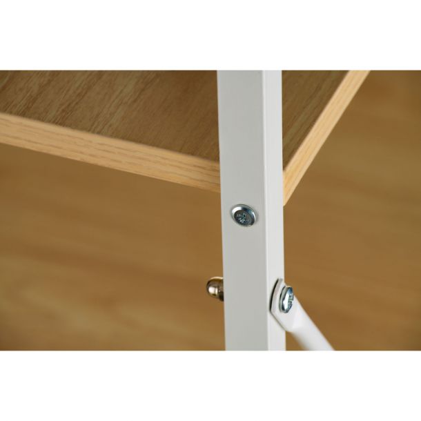 Стол с стеллажом Cross 120x60 White, Beige (26512416) фото