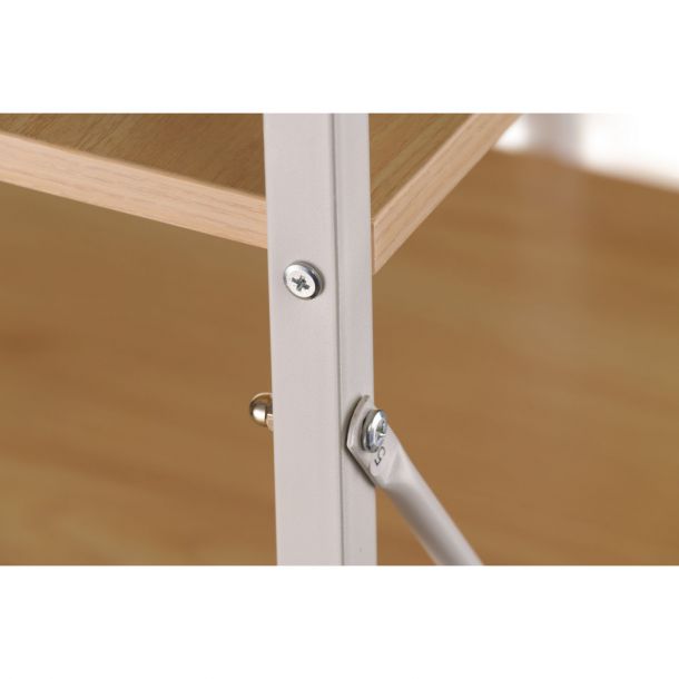 Стол с стеллажом Cross 120x60 White, Beige (26512416) в Киеве