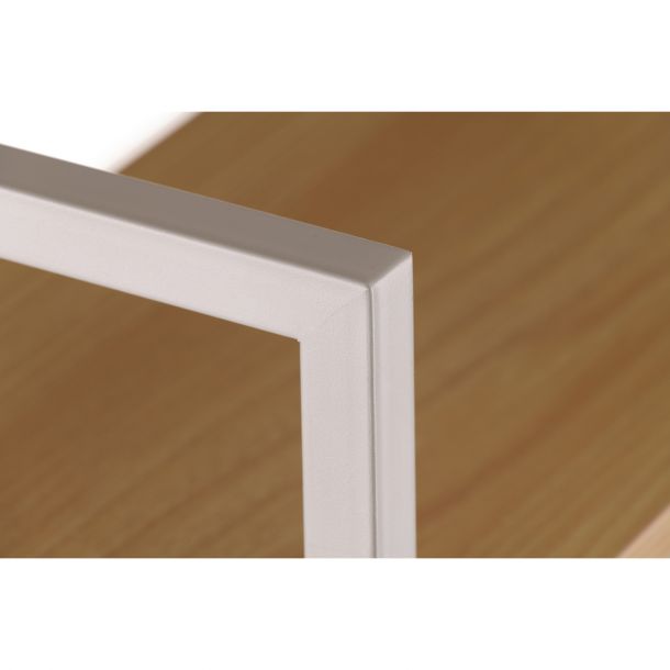 Стол с стеллажом Cross 120x60 White, Beige (26512416) недорого