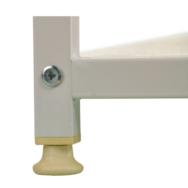 Стол с стеллажом Cross 140x60 White, Beige (26512417) недорого