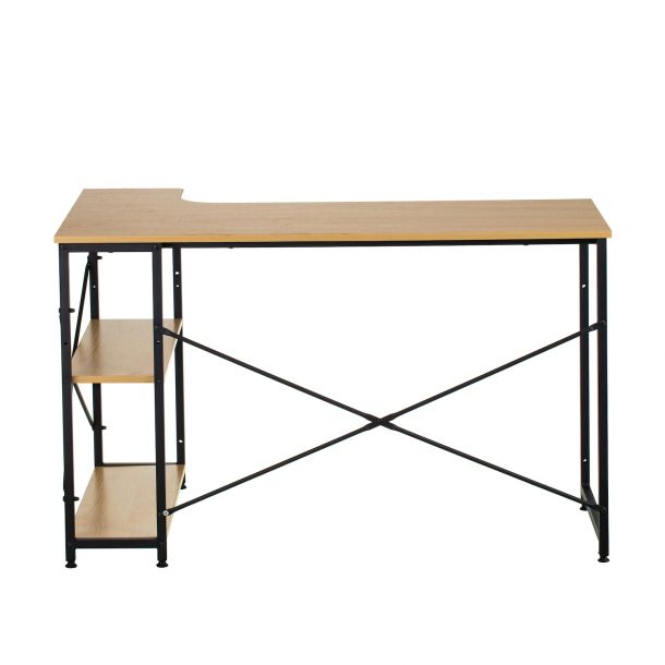 Стіл із стелажем Strada 120x47 Black, Beige (26512419) kupistul