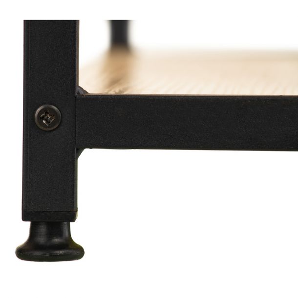 Стіл із стелажем Strada 120x47 Black, Beige (26512419) недорого