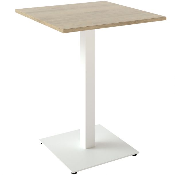 Стол Tetra light 60x60 h-75 Белый, Дуб ЛДСП (61524155) недорого