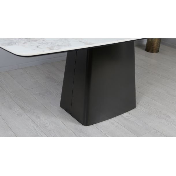 Стол Титан 180x90 Белый глянец, Графит (731488498) цена