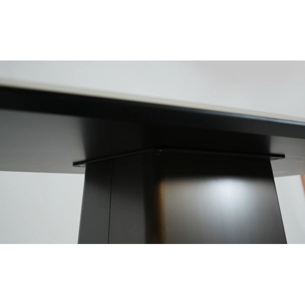 Стол Титан 180x90 Белый глянец, Графит (731488498) недорого