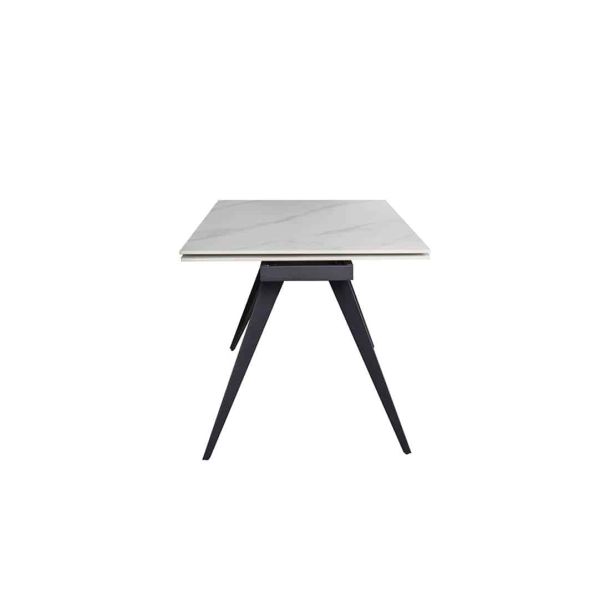Стіл Торі 120x80 Білий матовий, Чорний (731380948) с доставкой