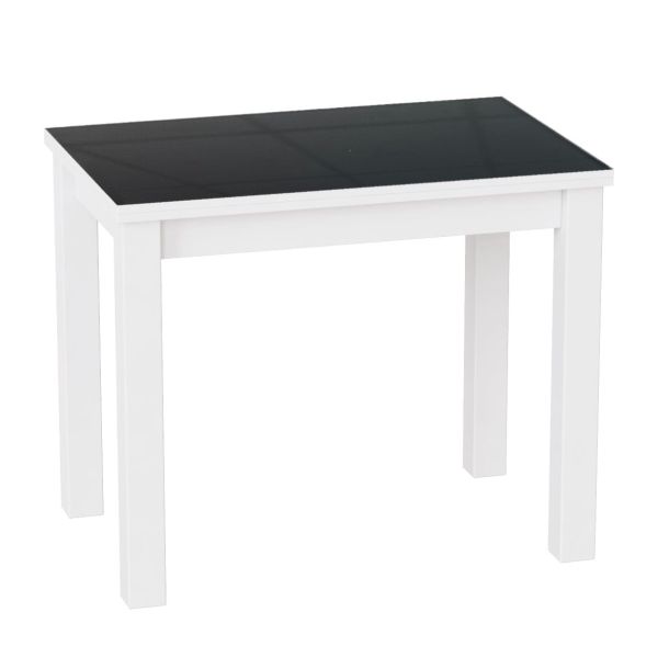 Стол-трансформер Dinner Glass 120х90 ДСП Ателье светлый, Белый, Графитовый (931380219) в Киеве