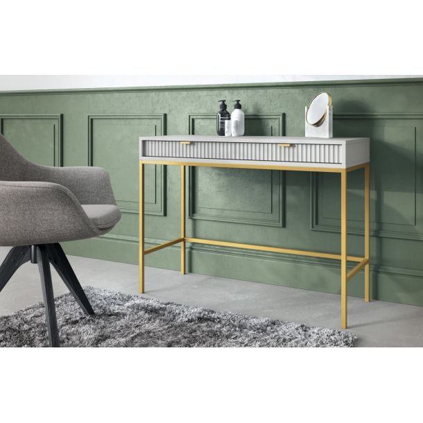 Стол туалетный Nova T104 104х50 Серый, Золотой (1321470551) фото
