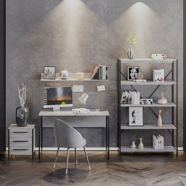 Стол Универ 2 120x60 Кантри, Черный (68476091) купить