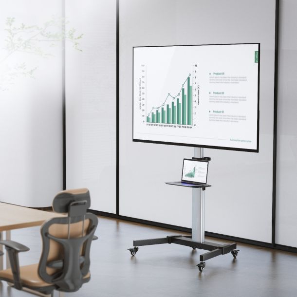 Стойка с креплением для телевизора OfficePro TVS455 37''-86'' Black (1311158400) фото