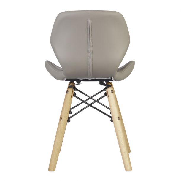 Стілець HATTA Astra Eco Wood Сірий (44357806) цена
