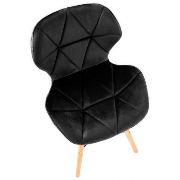 Стілець HATTA Astra Velvet Wood Чорний (44527595) дешево