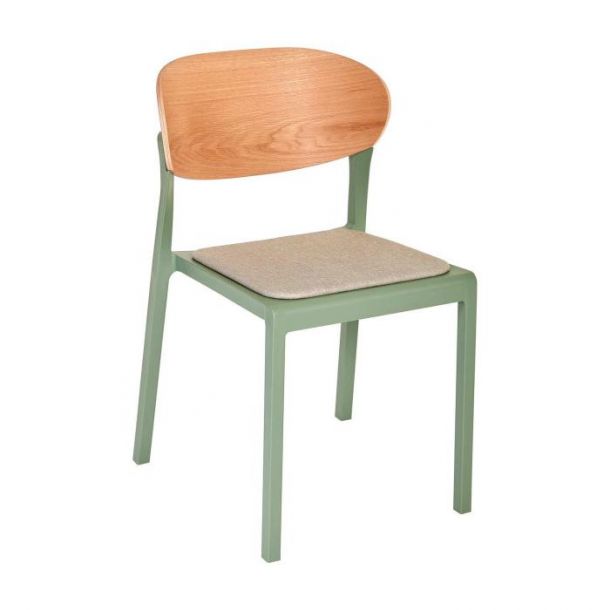 Стул Bake Wood с подушкой olivo (1691270790) в Киеве