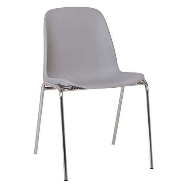 Стілець Besta NS Pearl Grey, chrome (21920058) недорого