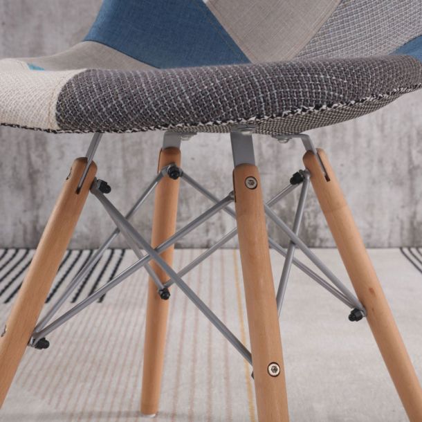 Стул HATTA Bryan Wood Patchwork 3 (44460293) в Украине
