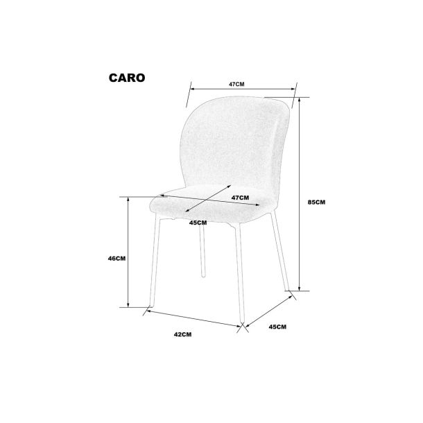Стул CARO Коричневый (1821489763) недорого