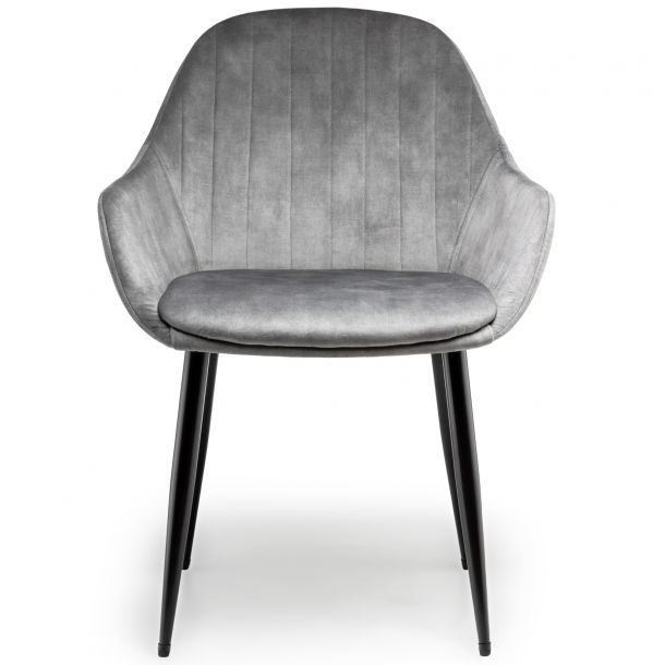 Стул HATTA Funny Velvet Серый (44524386) с доставкой