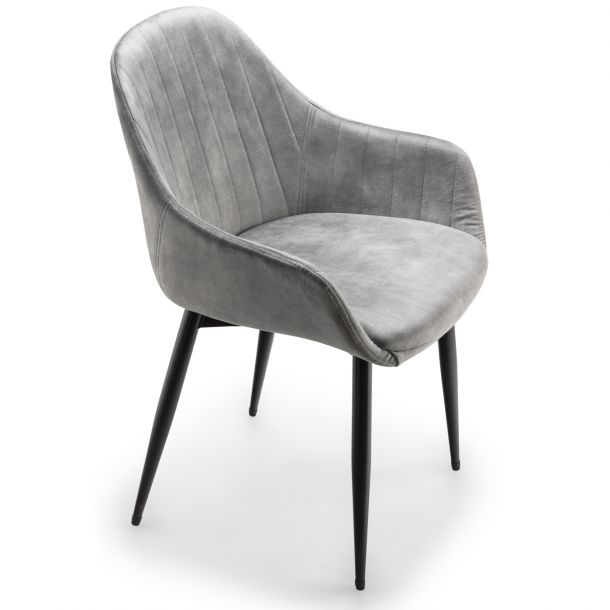 Стул HATTA Funny Velvet Серый (44524386) в Киеве