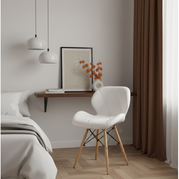 Стілець HATTA Astra Eco Wood Білий (44251808) kupistul