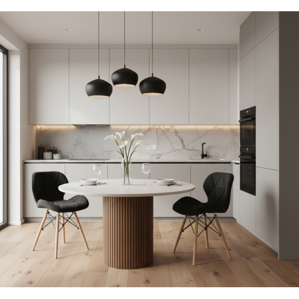 Стілець HATTA Astra Velvet Wood Чорний (44527595) в Киеве