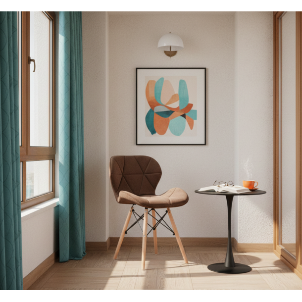 Стул HATTA Astra Velvet Wood Темно-коричневый (44527598) в Киеве