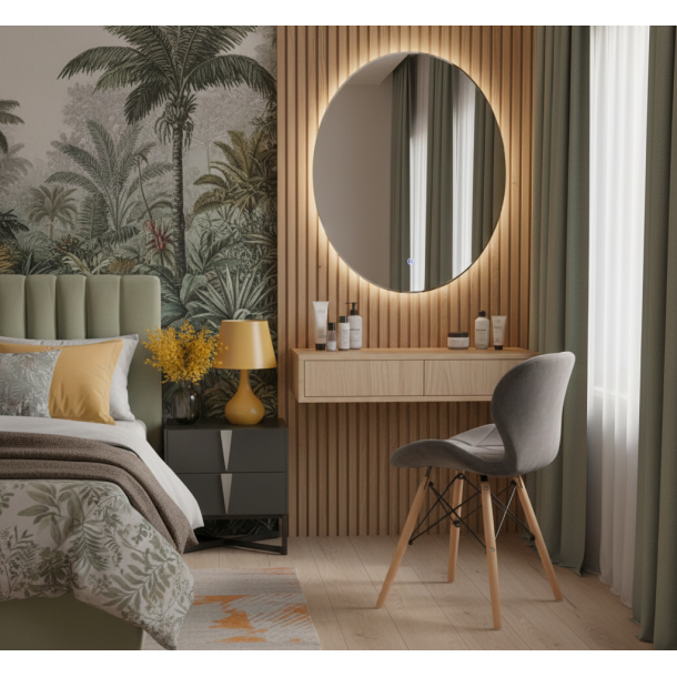 Стул HATTA Astra Velvet Wood Темно-серый (44527596) в Киеве