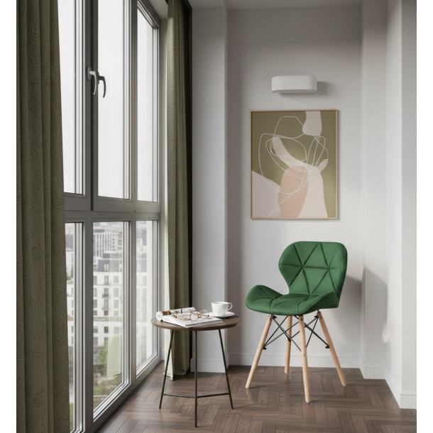 Стілець HATTA Astra Velvet Wood Темно-зелений (44527597) в интернет-магазине