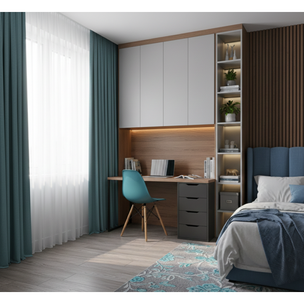 Стул HATTA Bryan Wood Бирюзовый (44439804) в Киеве
