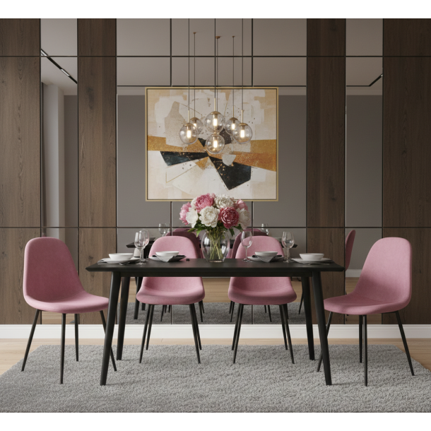 Стул HATTA Dora Velvet Розовый (44936280) в Украине