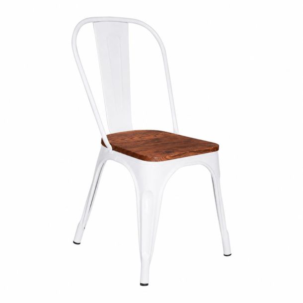 Стул HATTA Practic Wood Белый (44478926) недорого