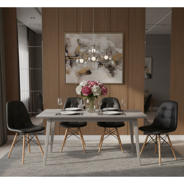 Стул HATTA Praga Eco Wood Черный (44439773) в Киеве
