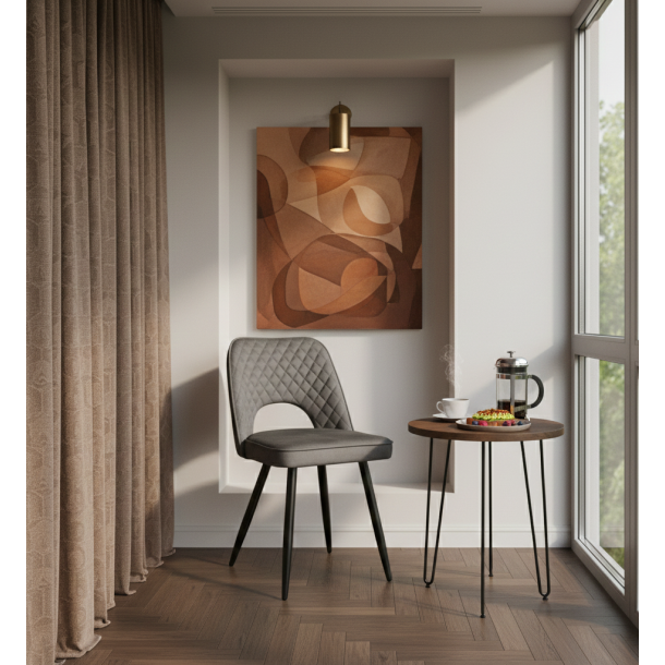 Стул HATTA Resto Velvet Темно-серый (44474956) в интернет-магазине