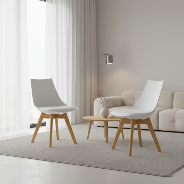 Стул HATTA Sharp Eco Wood Белый (44373461) недорого