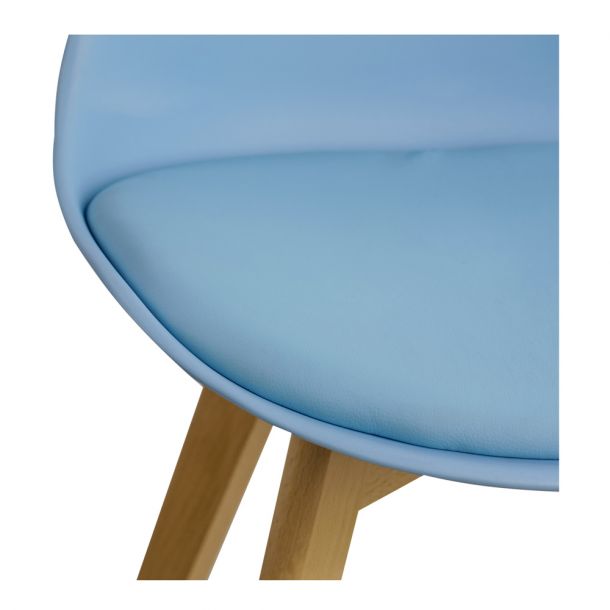 Стул HATTA Asteria Eco Wood Голубой (44373333) дешево
