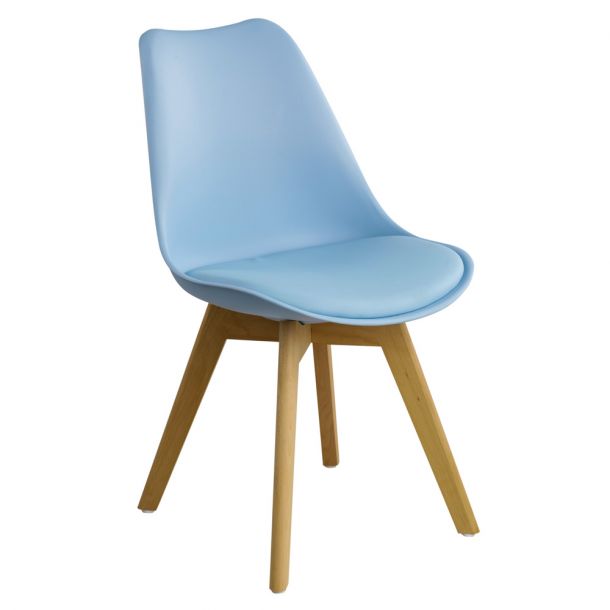 Стул HATTA Asteria Eco Wood Голубой (44373333) цена